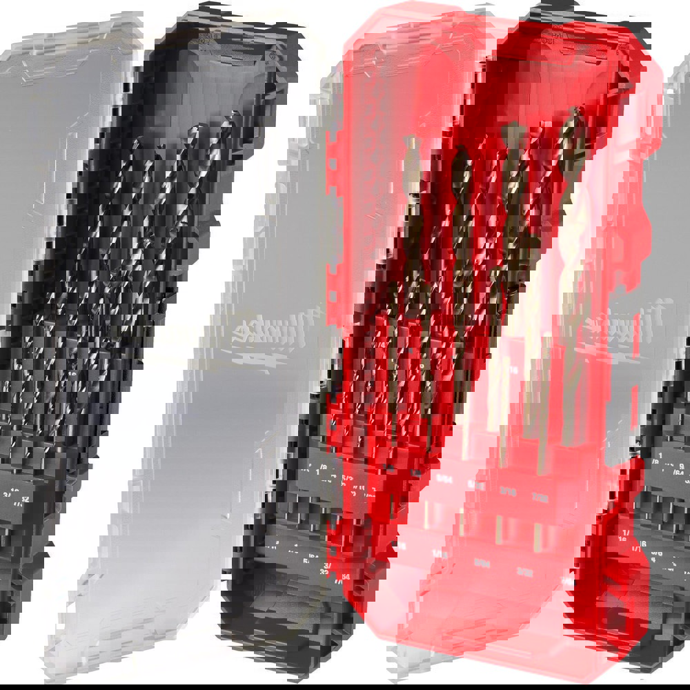 Drill Bit Sets; Drill Bit Set Type: Hex Shank Drill Bits ; Tool Material: Steel ; Shank Type: Hex ; Coating/Finish: Uncoated ; Point Type: Heavy Duty ; Drill Bit Sizes Included (Inch): 1/16;5/64;3/32;7/64;1/8;9/64;5/32;3/16;7/32;1/4;5/16;3/8